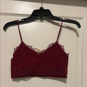 NWT Easel Burgundy Lace Bralette